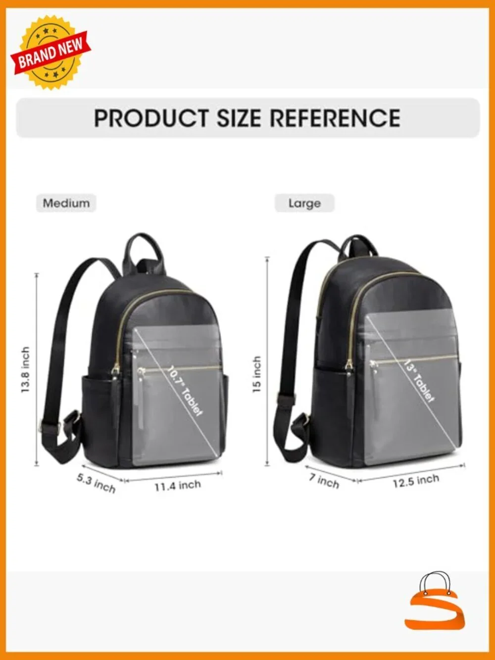 Genuine Leather Backpack Purse for Women - Large Capacity Laptop Daypack Travel